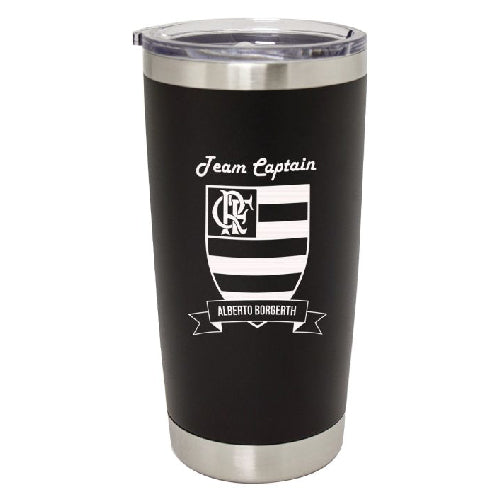 Engraved Large Black Tumbler 590ml