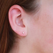 9ct rose gold .25ct diamond studs