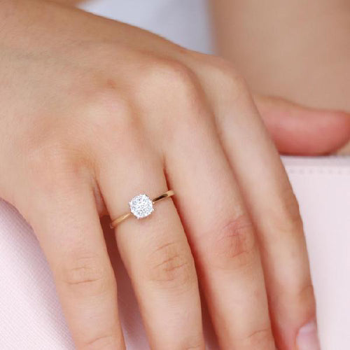 9ct gold Diamond ring
