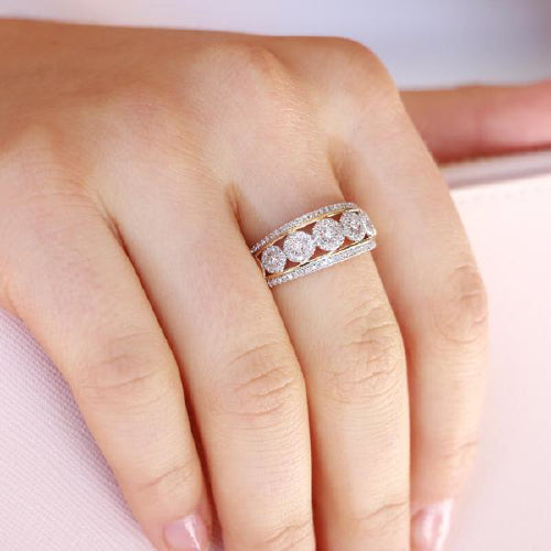 9ct gold Diamond ring