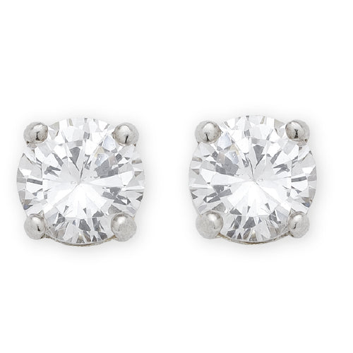 Sterling Silver CZ earrings.