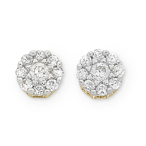 9ct Diamond studs,