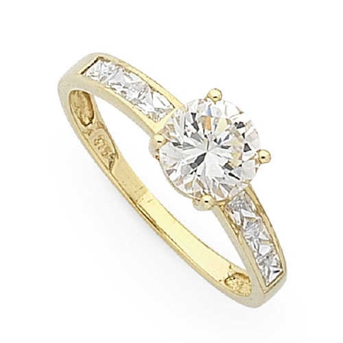 9ct cubic zirconia ring