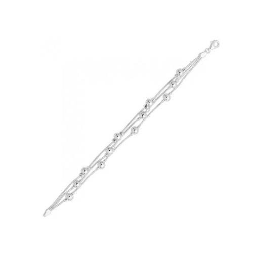 Sterling Silver Ball Bracelet