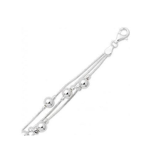 Sterling silver ball bracelet