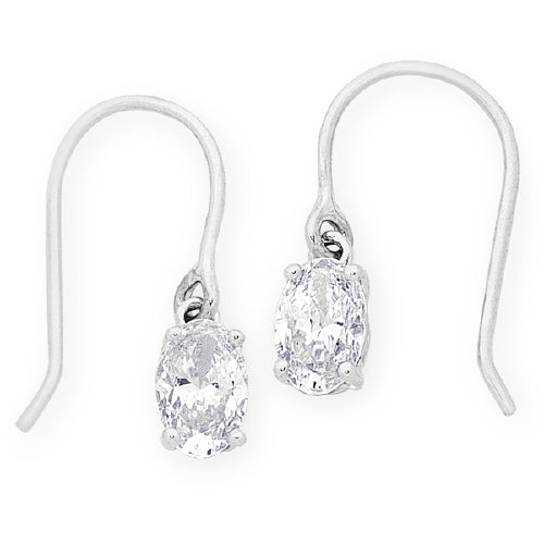 Sterling silver CZ earrings