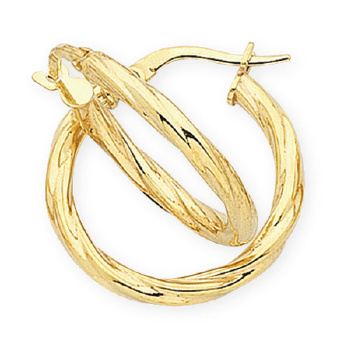 9ct Silver Filled Hoops