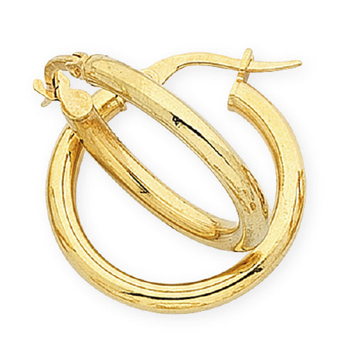 9ct Silver Filled Hoops