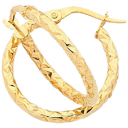 9ct silver filled hoops
