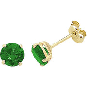 9ct Natural Emerald Studs