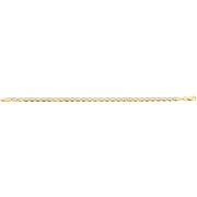 9ct gold silver filled 19cm bracelet