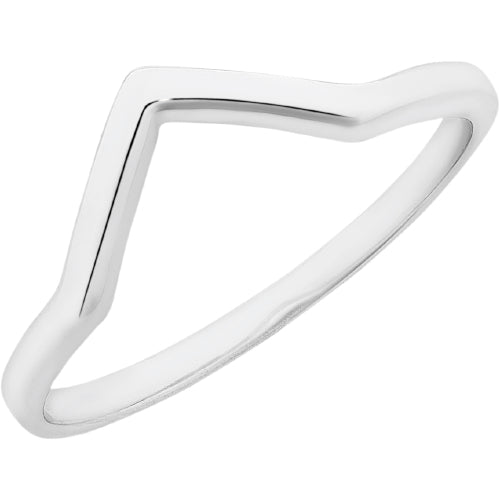 Sterling silver V ring