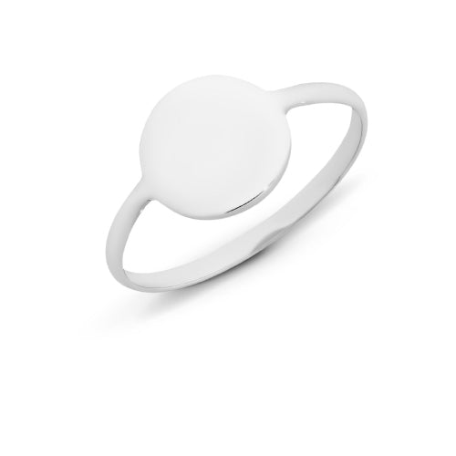 Sterling Silver Disc Ring