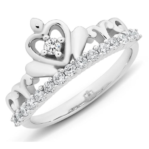Sterling silver CZ ring