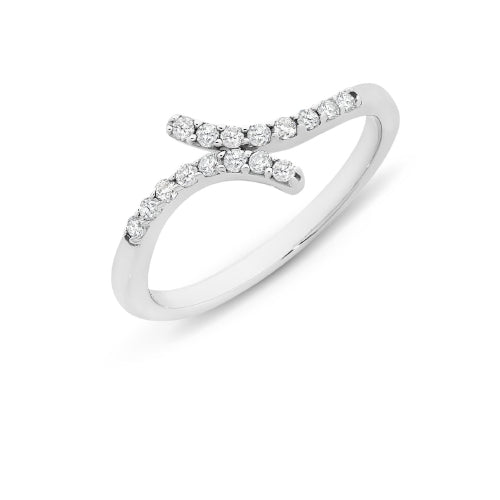 Sterling silver CZ ring.