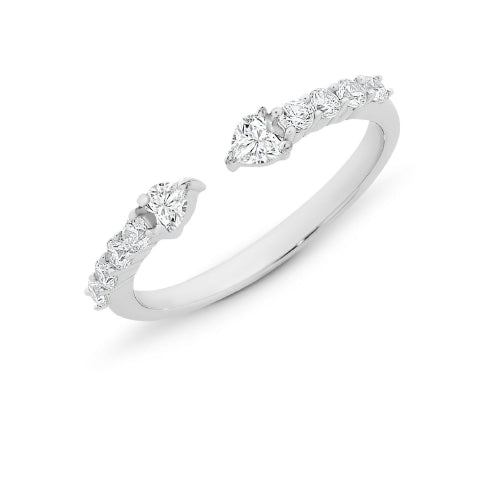 Sterling silver CZ ring.