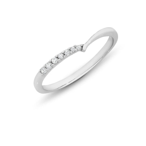 Sterling silver cubic zirconia ring.