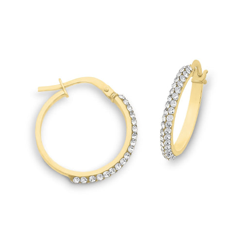 9ct silver filled hoops