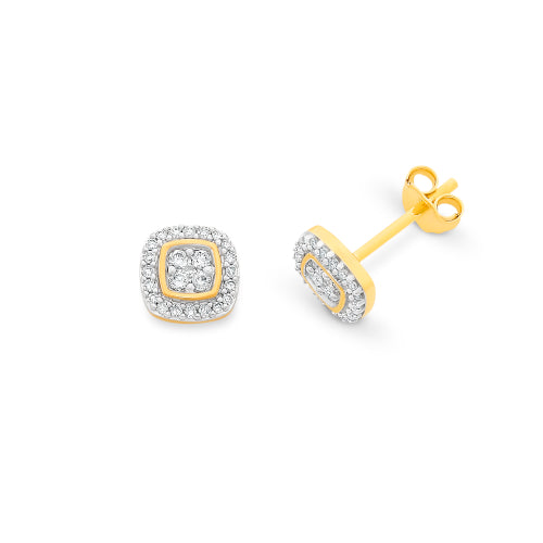 9ct diamond studs