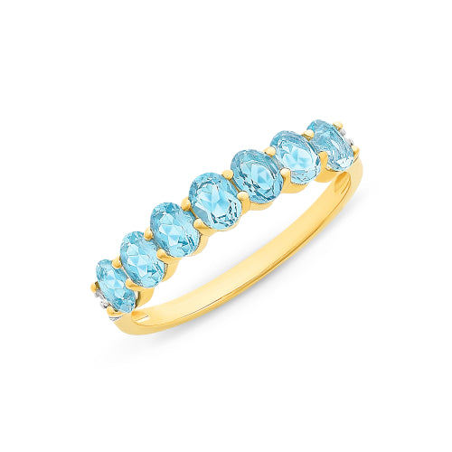 9ct London Blue Topaz Ring