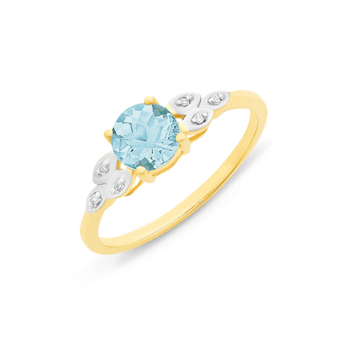 9ct London Blue Topaz Ring