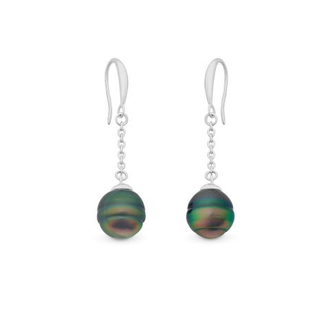 Sterling silver pearl earrings