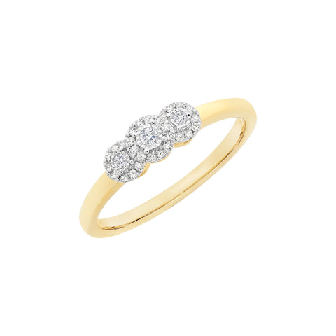 9ct Diamond ring