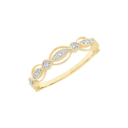 9ct Diamond ring
