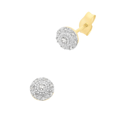 9ct diamond earrings