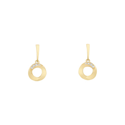 9ct CZ earrings