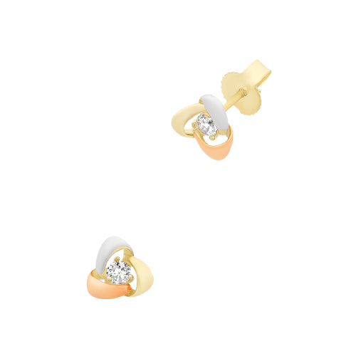 9ct CZ earrings