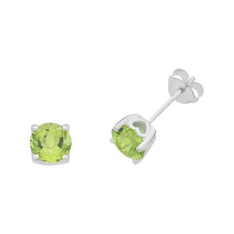 Stelring silver Peridot earrings