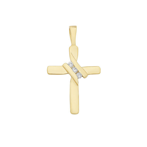 9ct gold Diamond pendant.
