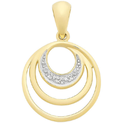 9ct gold Diamond pendant