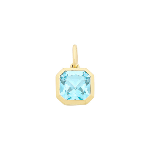 9ct gold Blue Topaz pendant