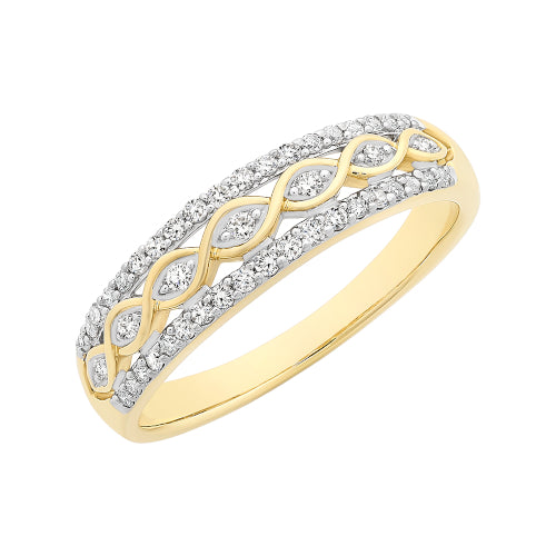 9ct Diamond Ring
