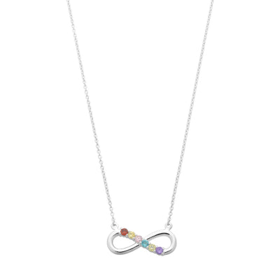 Sterling silver infinity necklace