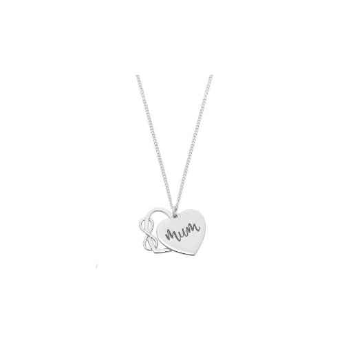 Sterling Silver Mum Necklace