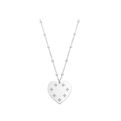 Sterling silver heart necklace