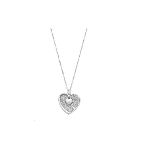 Sterling silver heart necklace