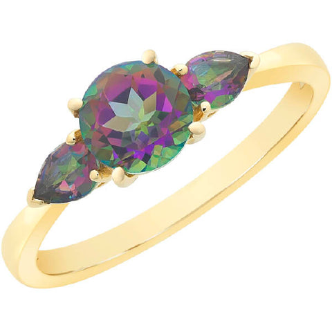 9ct mystic topaz ring