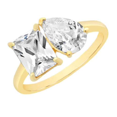 9ct Cubic Zirconia Cocktail Ring