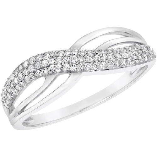 9ct white gold diamond  ring