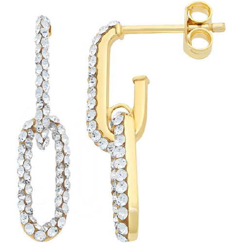 9ct Crystal Earrings