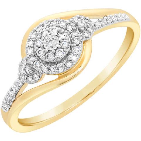 9ct Diamond Ring