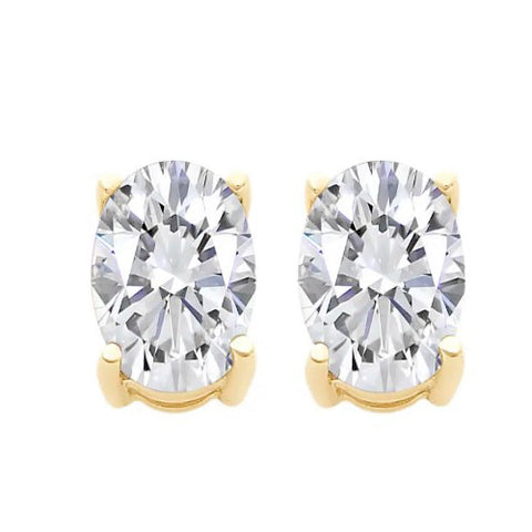 9ct CZ Studs
