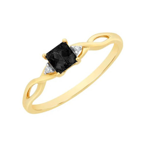 9ct Sapphire & Diamond Ring