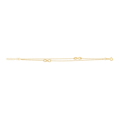 Double Row Infinity Bracelet