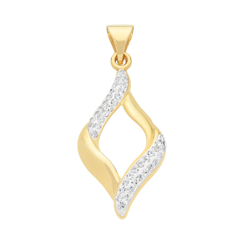 9ct Crystal Pendant