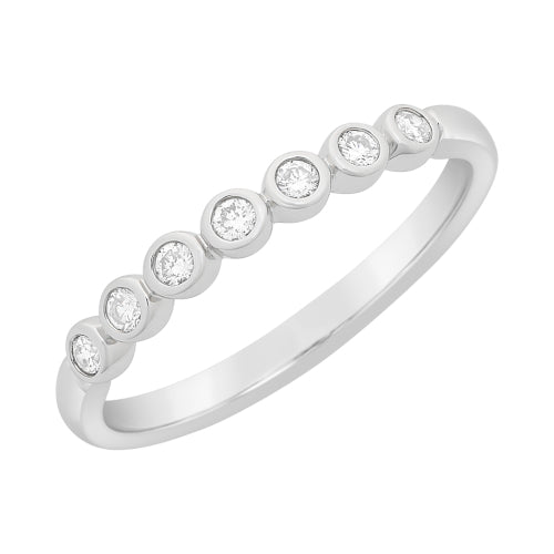 9ct WG Diamond 0.15ct Ring